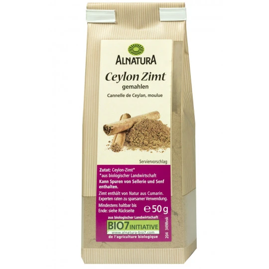 Alnatura Bio Ceylon Zimt Gemahlen 50G 3 Alnatura Bio Ceylon Zimt Gemahlen 50G