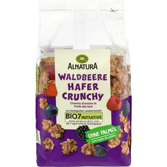 Alnatura Bio Waldbeere Hafer Crunchy 375G 2 Alnatura Bio Waldbeere Hafer Crunchy 375G