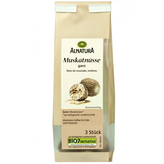 Alnatura Bio Muskatnüsse Ganz 3ST 3 Alnatura Bio Muskatnüsse Ganz 3ST