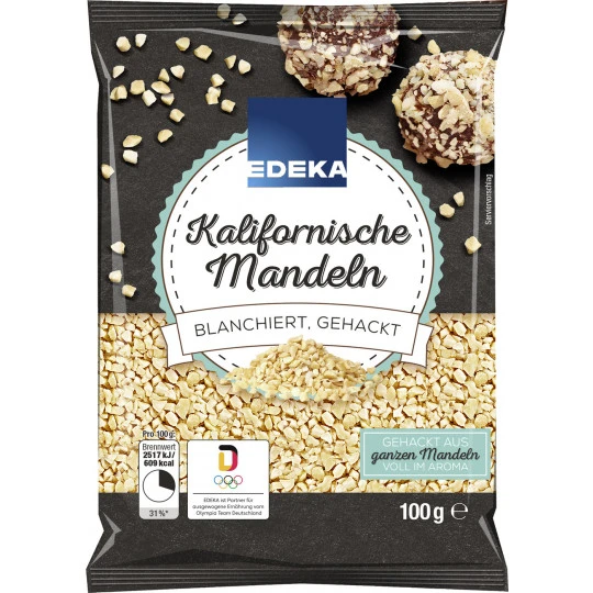 EDEKA Kalifornische Mandeln Blanchiert, Gehackt 100G 3 EDEKA Kalifornische Mandeln Blanchiert, Gehackt 100G