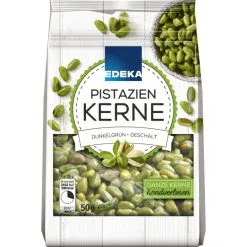 EDEKA Pistazienkerne Dunkelgrün, Geschält 50G