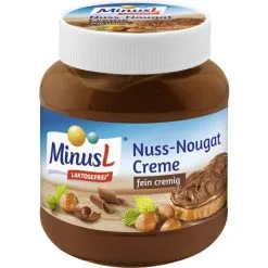 Minus L Laktosefreie Nuss-Nougat-Creme 400G